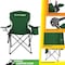 Wakeman Camping Chair - 300lb Folding Chair with Cupholder & Built-In Cooler by Wakeman Green 75-CMP1128 - alternate 4
